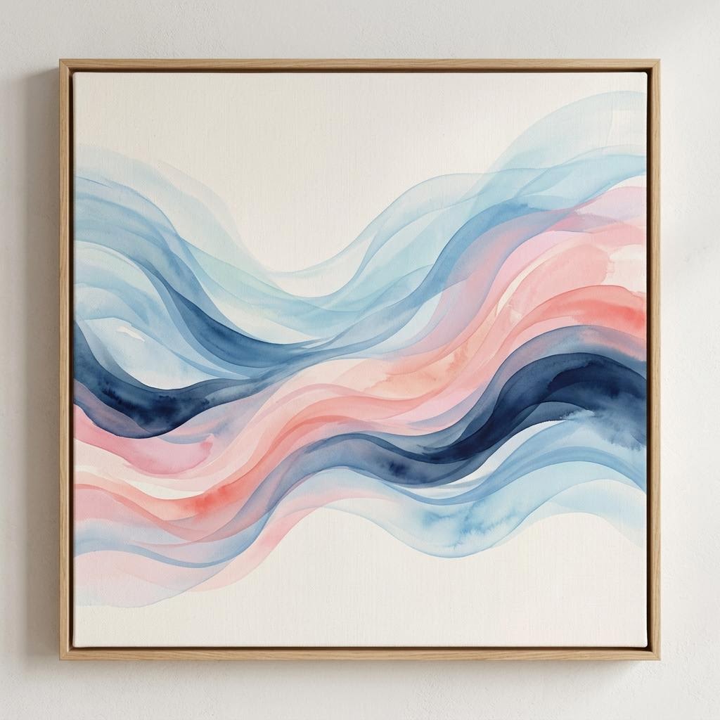 Abstract restorative art representing mental balance
